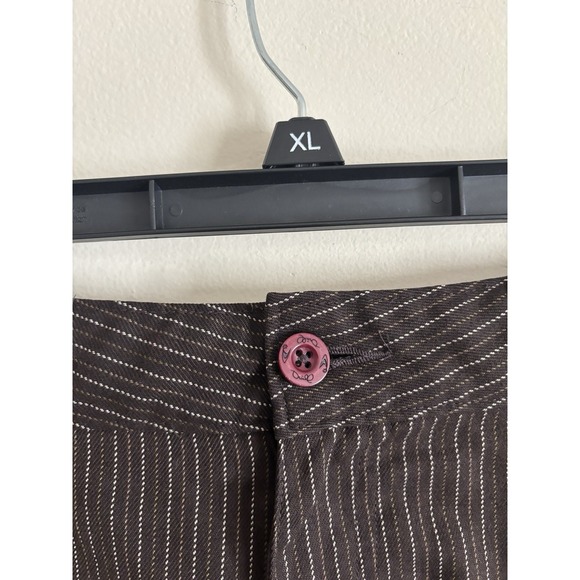 Vintage Y2K Oniell Mens Shorts 36 Waist Brown Striped Outdoor Skater Grunge 00s - Picture 4 of 6